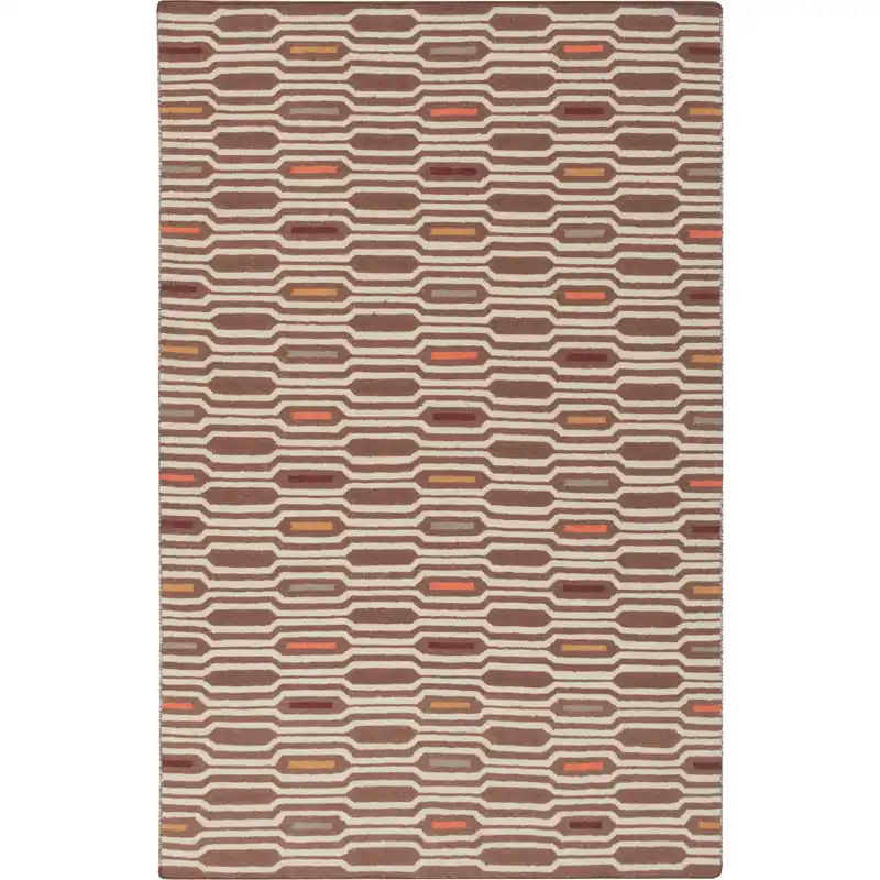 Frontier 36 X 24 inch Dark Brown, Khaki, Camel Rug Weekend Sale