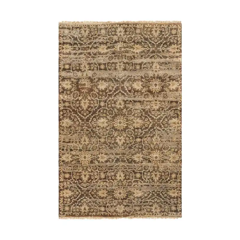 Trending Dorset 66 X 42 inch Dark Brown/Camel/Taupe/Ivory Rugs, Wool