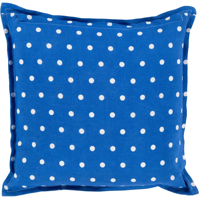 Direct From Manufacturer Polka Dot 22 inch Dark Blue, Cream Pillow Kit