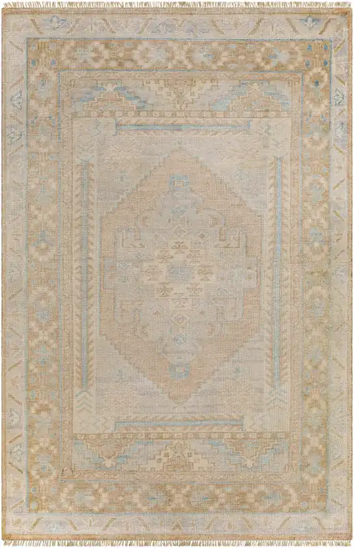 Anadolu 72 X 48 inch Dusty Pink Rug, Rectangle Warranty Included