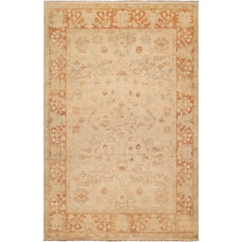 Hillcrest 102 X 66 inch Terracotta, Khaki, Taupe, Cream, Tan, Wheat Rug Free Returns