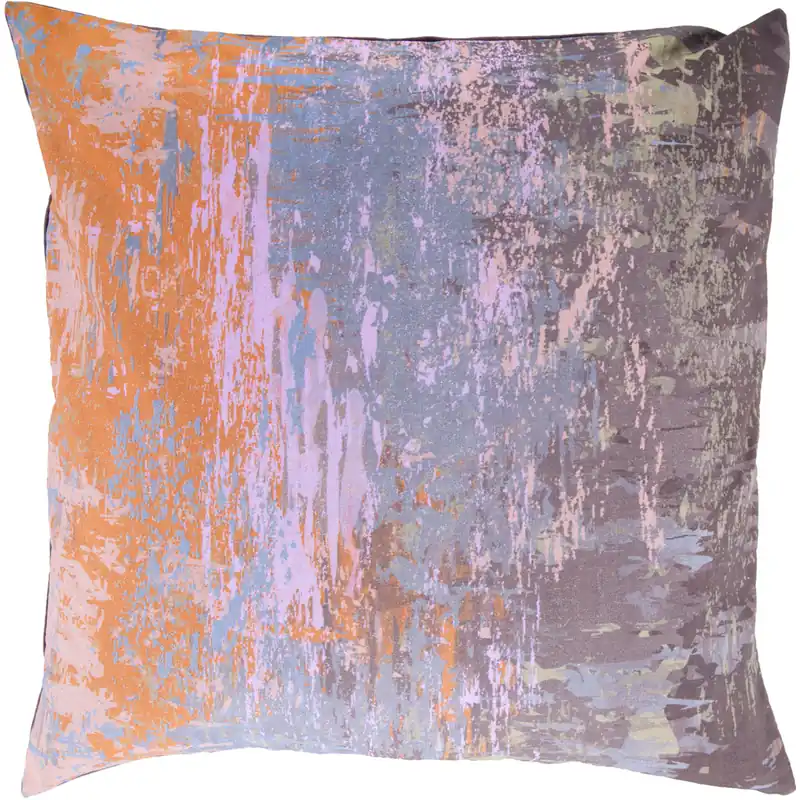 Next Day Delivery Serenade 22 inch Light Gray, Dark Brown, Saffron, Charcoal Pillow Kit