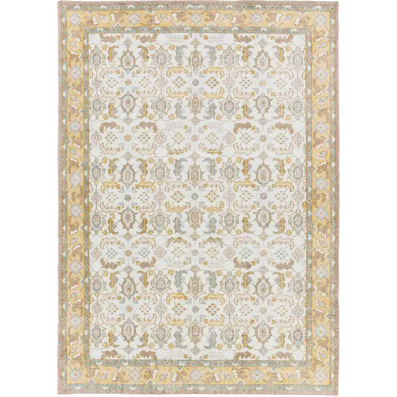 Affordable Zahra 66 X 42 inch Ice Blue, Tan, Teal, Camel, Taupe, Eggplant Rug