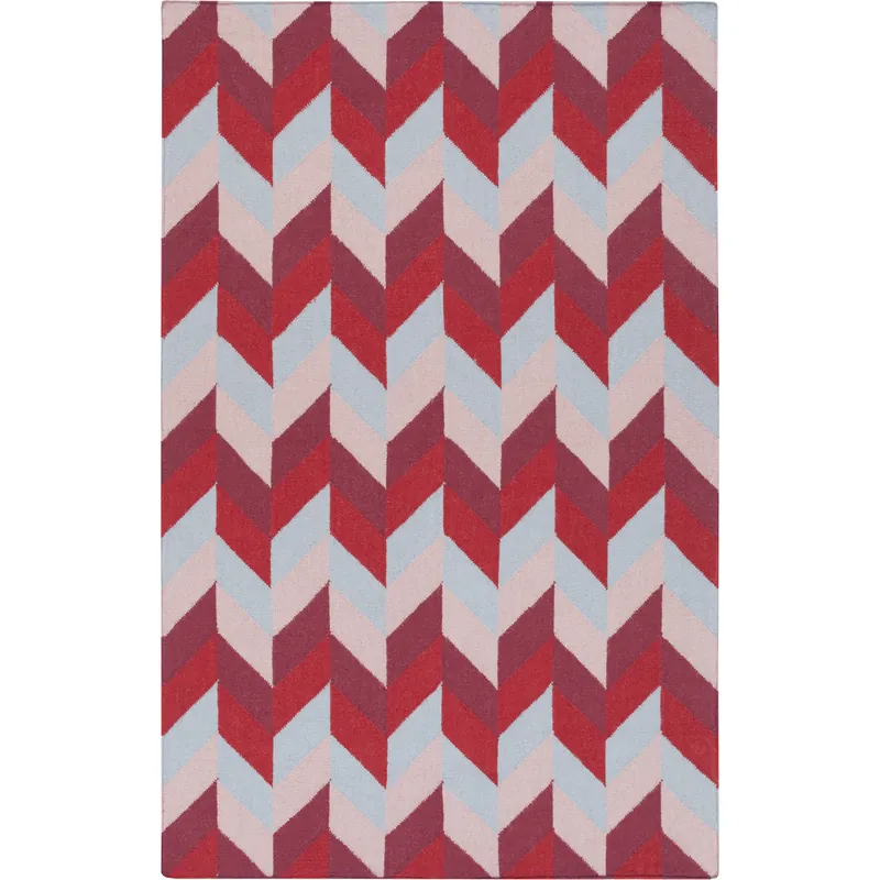 Talitha 36 X 24 inch Garnet, Rose, Fuchsia, Denim Rug Secure Checkout