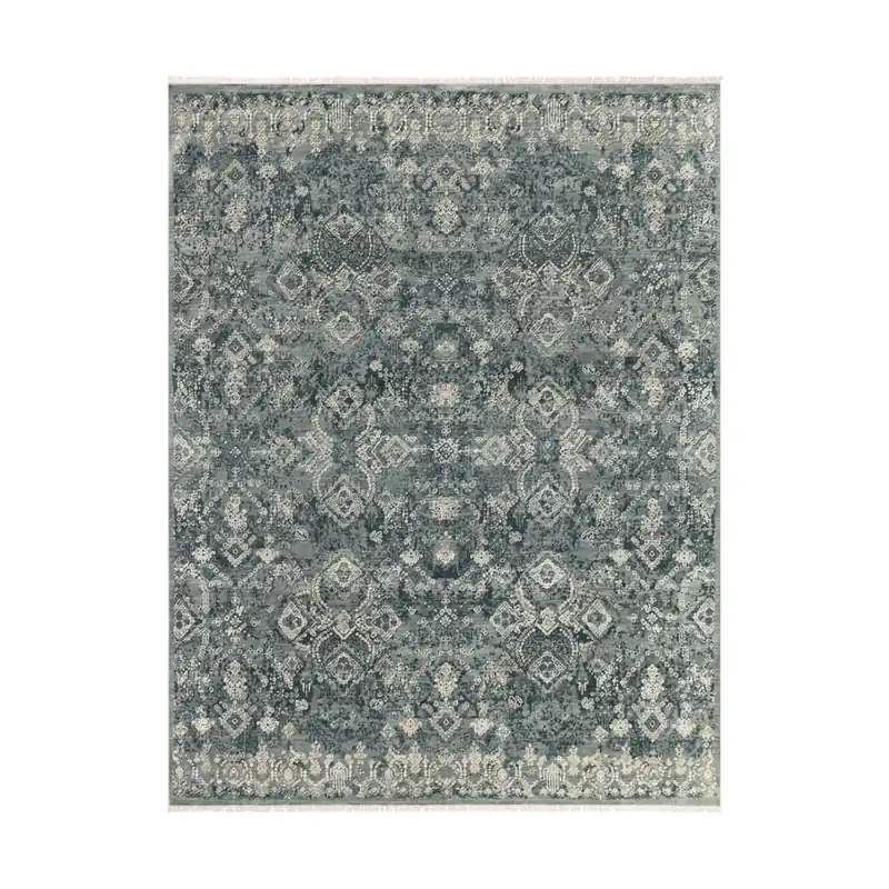 Jardin 36 X 24 inch Teal Indoor Area Rug, Rectangle Top Rated
