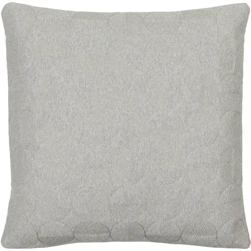 Semicircle 18 X 18 inch Sterling Grey/Pearl/Sage Accent Pillow Money Back Guarantee