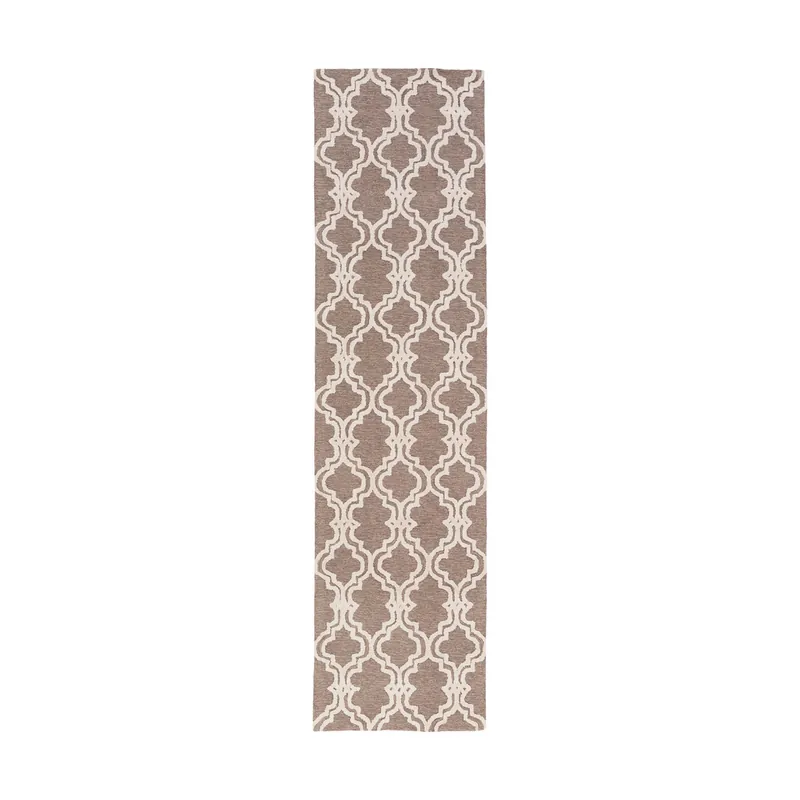 Worldwide Shipping Gable 180 X 144 inch Ivory/Medium Gray/Taupe Rugs, Cotton and Viscose