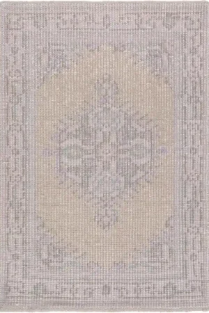 Zahra 66 X 42 inch Neutral and Purple Area Rug, Wool Bulk Order
