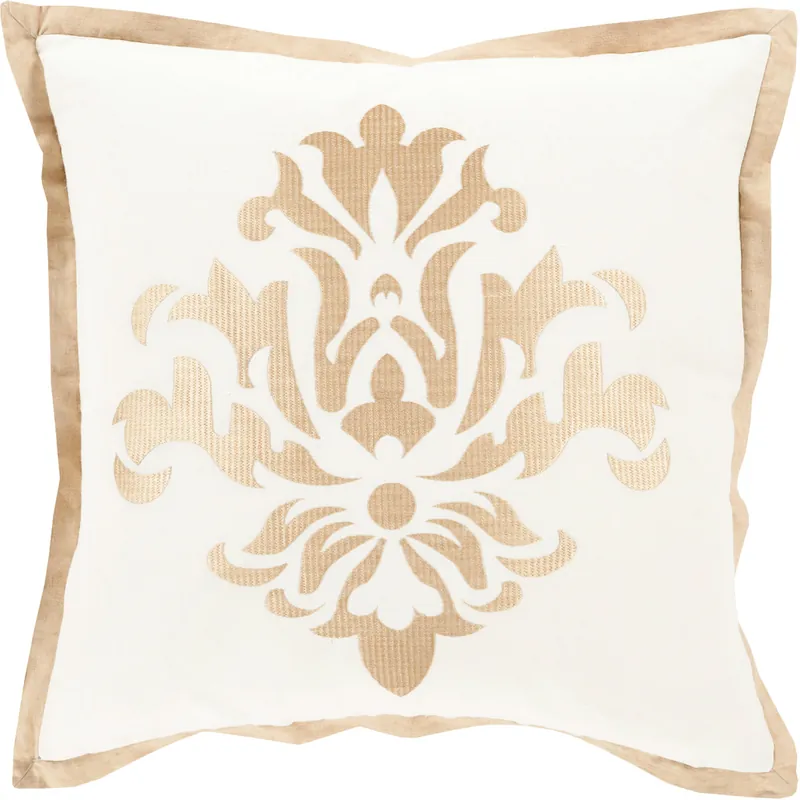Cosette 18 X 18 inch Ivory / Beige Accent Pillow In Demand