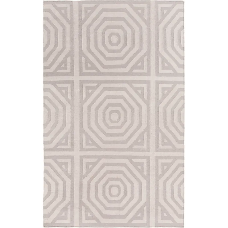 Rivington 36 X 24 inch Neutral and Neutral Area Rug, Wool and Cotton Buy Today
