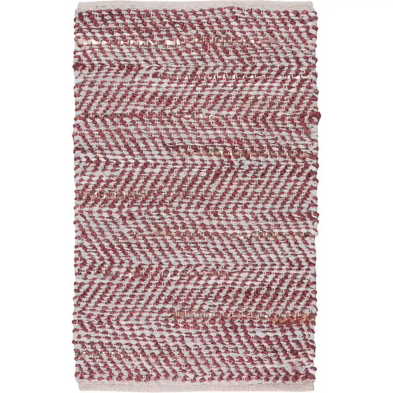Gideon 120 X 96 inch Aqua, Burgundy, Metallic - Champagne Rug Certified