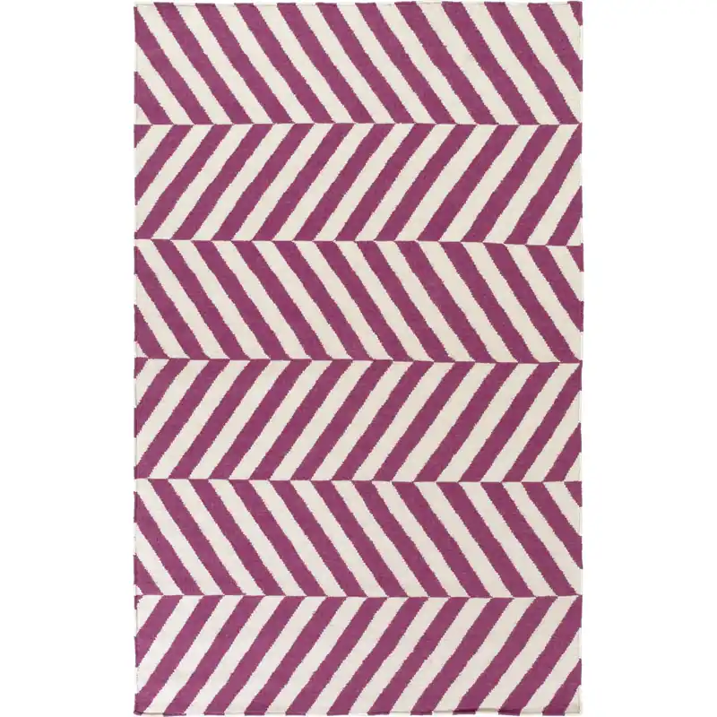 Frontier 132 X 96 inch Bright Pink, Taupe Rug Warranty Included