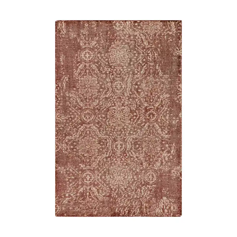 Hoboken 108 X 72 inch Red and Neutral Area Rug, Wool Place Order
