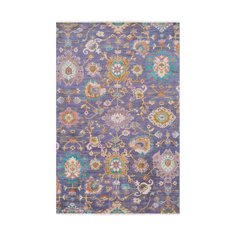 Gorgeous 108 X 72 inch Dark Purple/Mauve/Teal/Camel/Khaki/Wheat/Rose Rugs, Rectangle One Day Deal