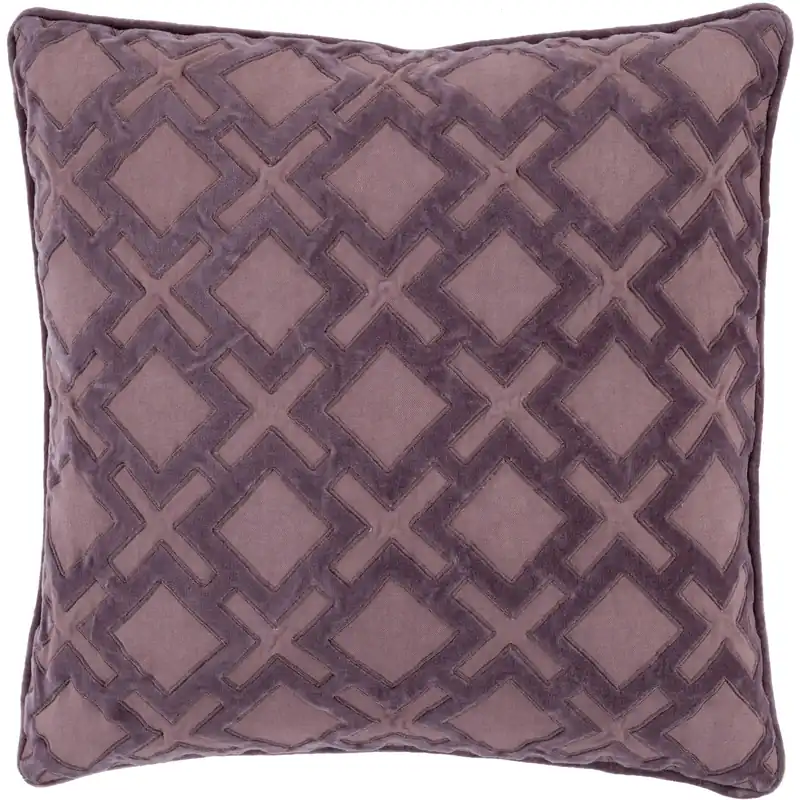 Alexandria 18 inch Mauve, Dark Purple Pillow Kit In Demand