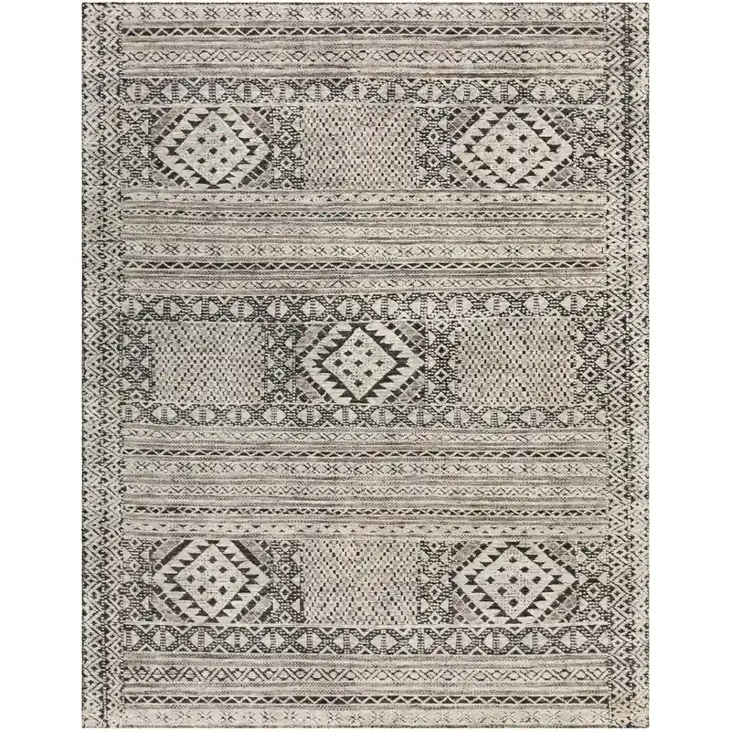 Tostig 36 X 24 inch Black/White/Charcoal Rugs Hassle-Free Returns