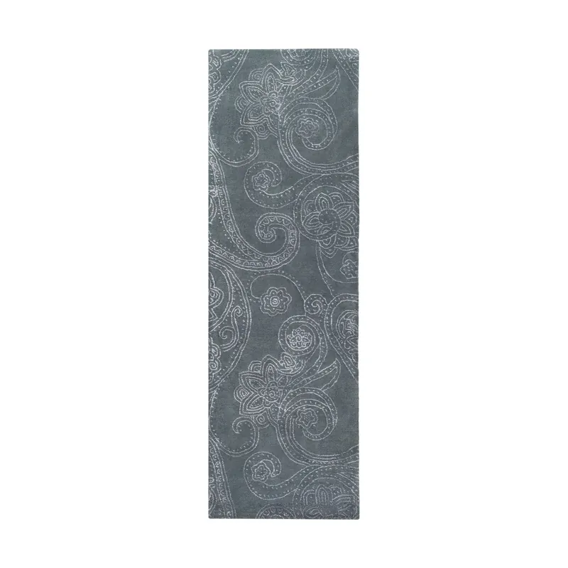 Modern Classics 96 X 30 inch Gray and Neutral Runner, Wool and Viscose Reduced Price