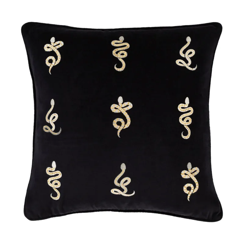 Vida 18 X 18 inch Black/White/Bright Yellow Pillow Kit, Square Free Delivery