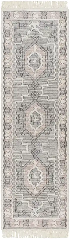 Bursa 96 X 30 inch Light Gray Rug, Runner Trusted Brand