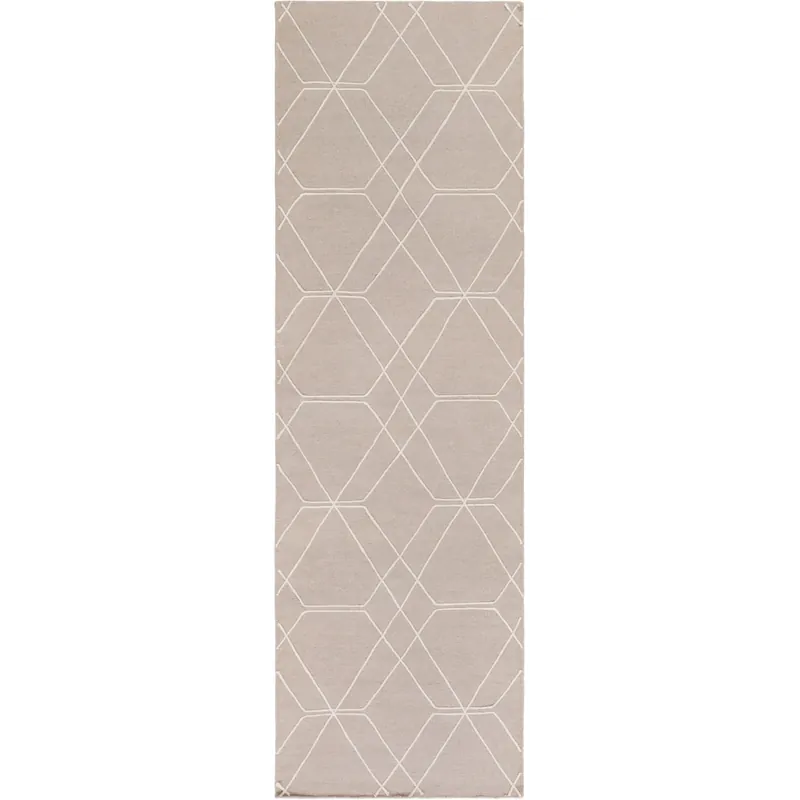 Free Delivery Seabrook 66 X 42 inch Neutral and Blue Area Rug, Wool