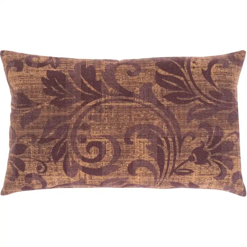 Sale Porcha 24 X 16 inch Eggplant/Tan/Camel Pillow Kit, Lumbar