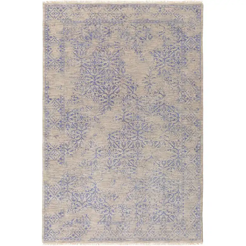 Limited Edition Transcendent 102 X 66 inch Blue and Gray Area Rug, Wool