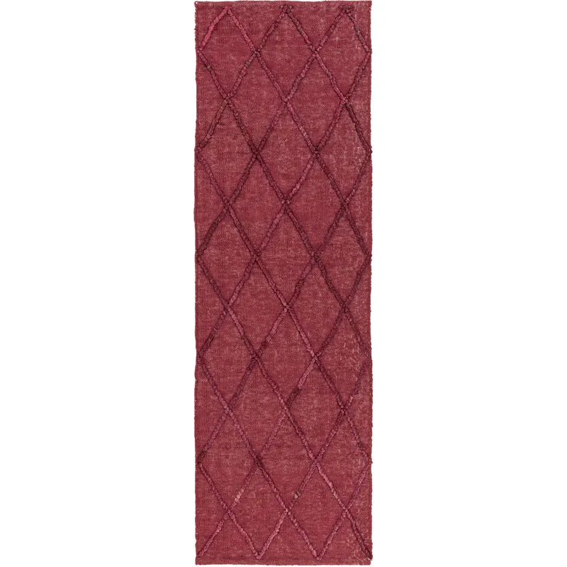 Mateo 96 X 30 inch Burgundy, Garnet Rug Super Sale