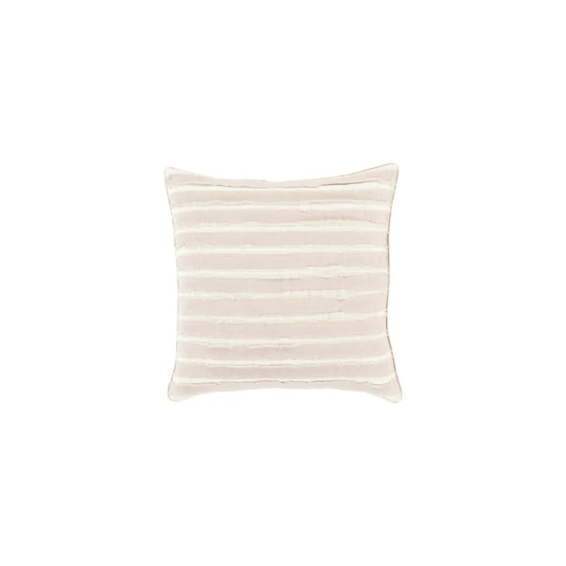 Fan Favorite Willow 20 X 20 inch Taupe and Cream Throw Pillow