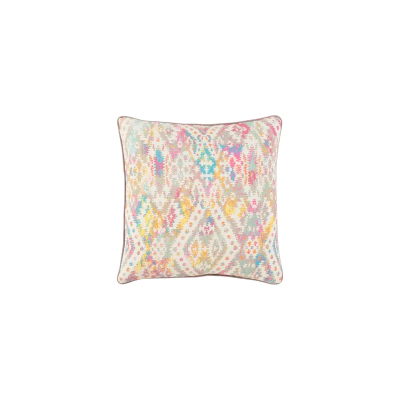 Top Pick Roxanne 18 X 18 inch Cream and Bright Yellow Throw Pillow