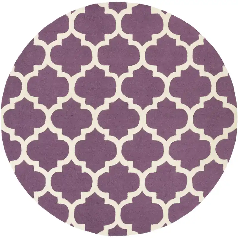 Get Yours Pollack 42 X 42 inch Mauve/Cream/Violet/Ivory Handmade Rug