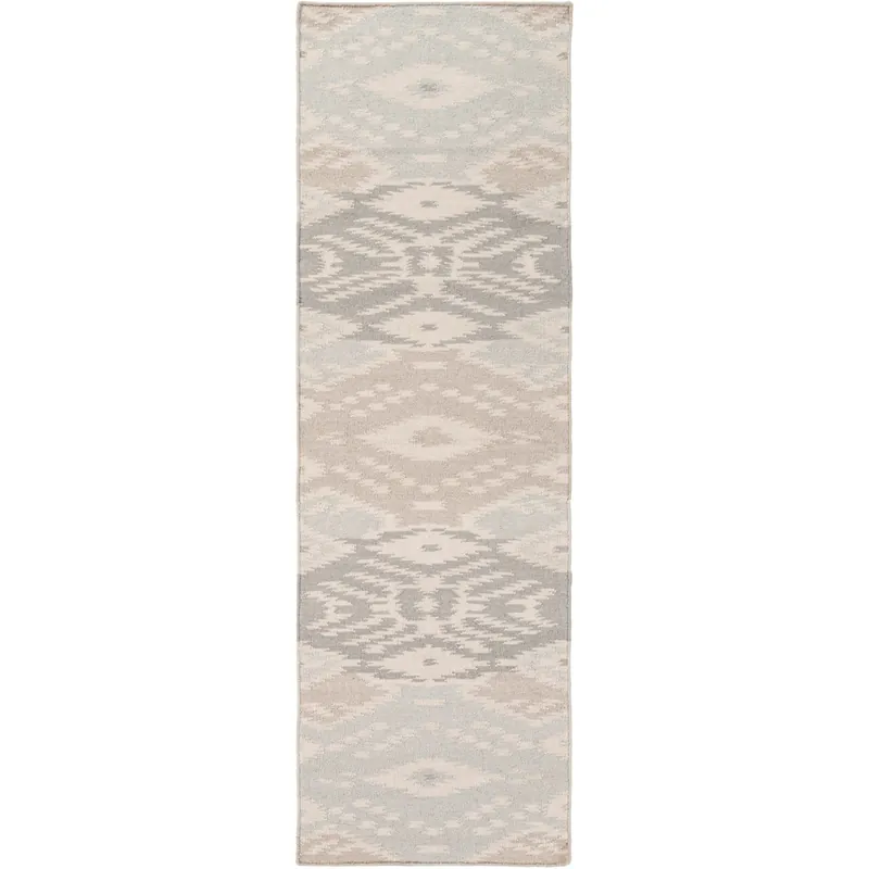 Wanderer 96 X 30 inch Neutral and Gray Runner, Wool Top Rated