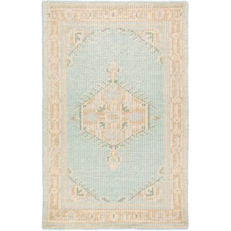 Buy Online Zahra 36 X 24 inch Sage/Tan/Beige/Dark Green/Medium Gray Rugs, Wool