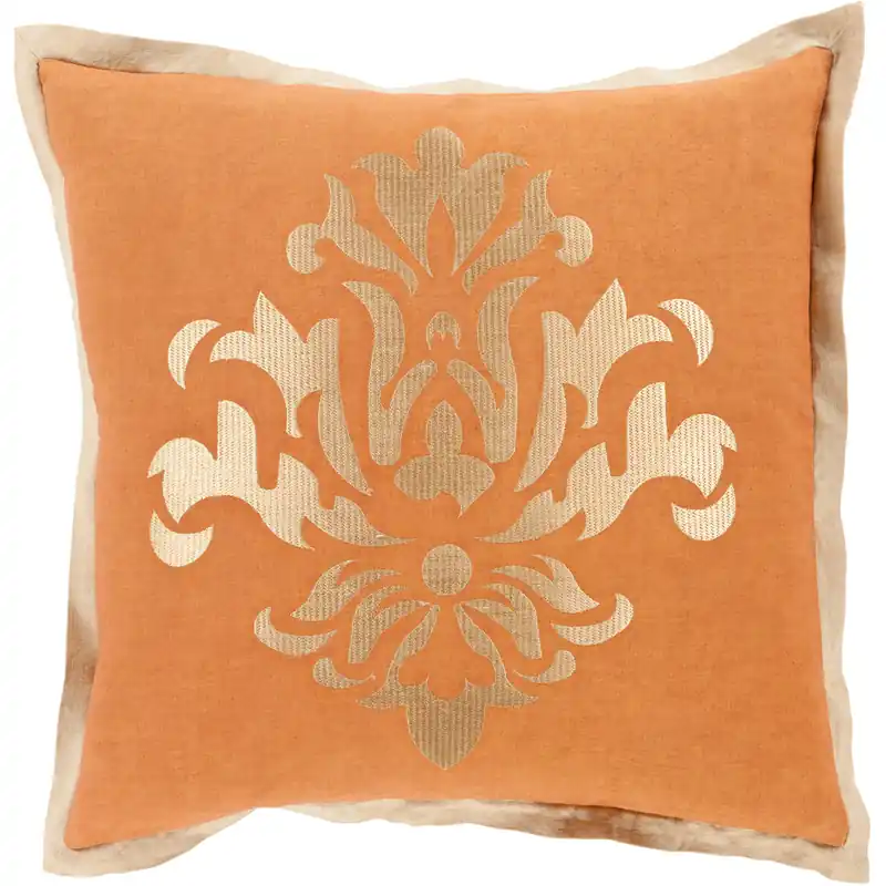 Cosette 22 inch Burnt Orange, Beige Pillow Kit Editor’s Pick