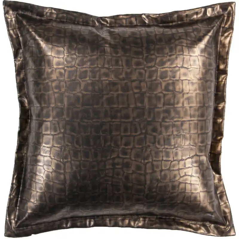 Limited Offer Decorative Pillows 22 inch Black, Metallic - Gold Pillow Kit
