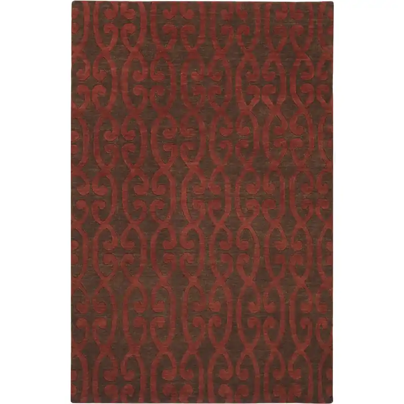 Top Pick Dimensions 96 X 60 inch Rust, Dark Brown Rug