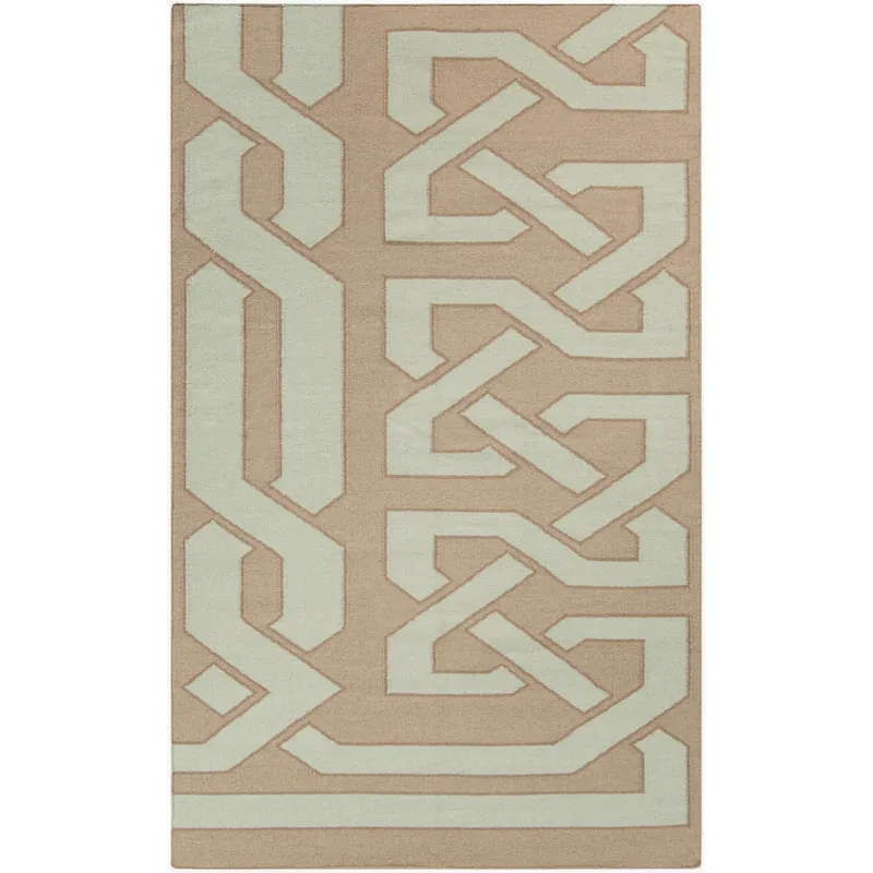 Alameda 36 X 24 inch Taupe, Seafoam, Khaki Rug Final Sale