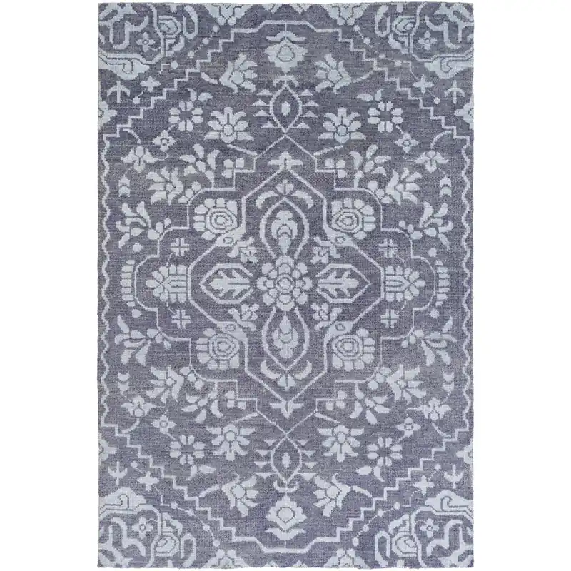Kinnara 108 X 72 inch Navy, Pale Blue Rug Hassle-Free Returns