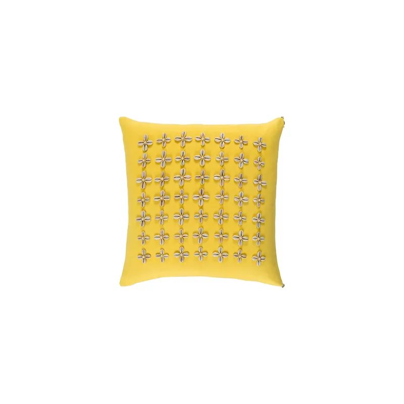 No Minimum Order Lelei 20 X 20 inch Saffron and Cream Pillow