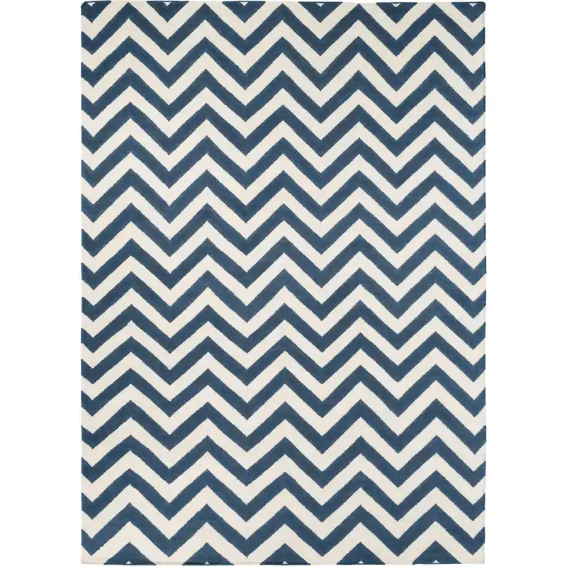 Direct From Manufacturer Frontier 66 X 42 inch Navy, Cream Rug
