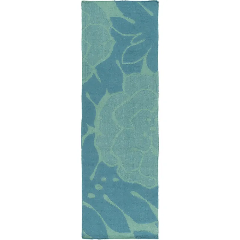 Paddington 96 X 30 inch Teal, Emerald Rug Holiday Sale