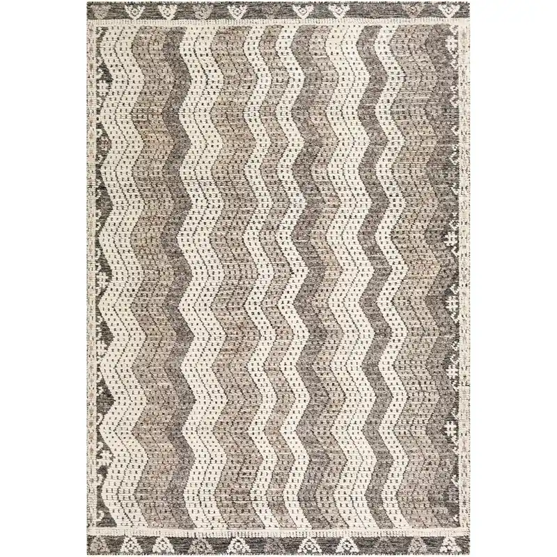 Tunus 108 X 72 inch Ivory/Medium Gray/Dark Brown/Black Rugs Last Chance