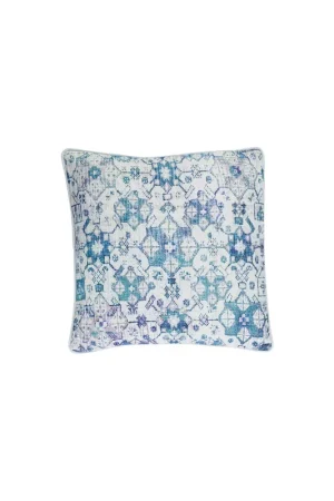 Wylie 20 X 20 inch Pale Blue and Teal Throw Pillow Hassle-Free Returns