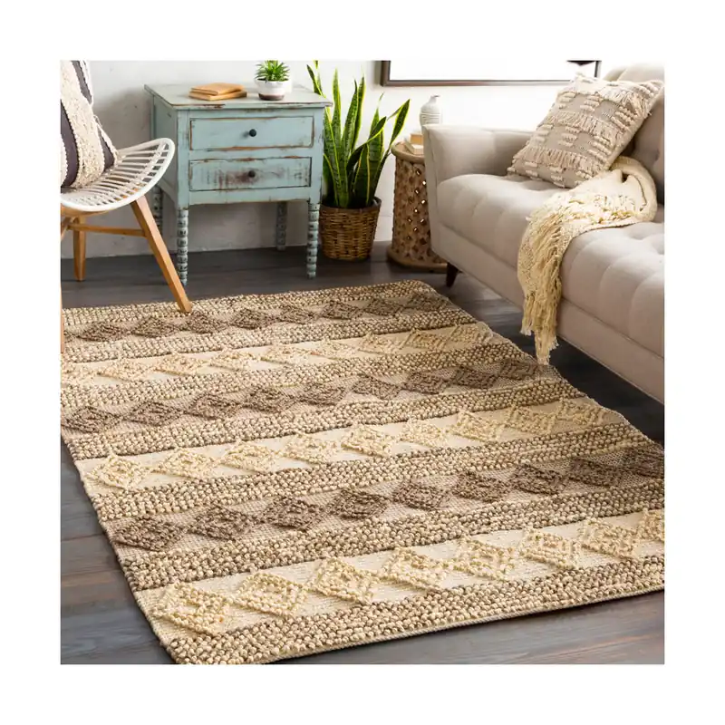 Farmhouse Naturals 144 X 108 inch Camel/Khaki/Butter Rugs Fan Favorite