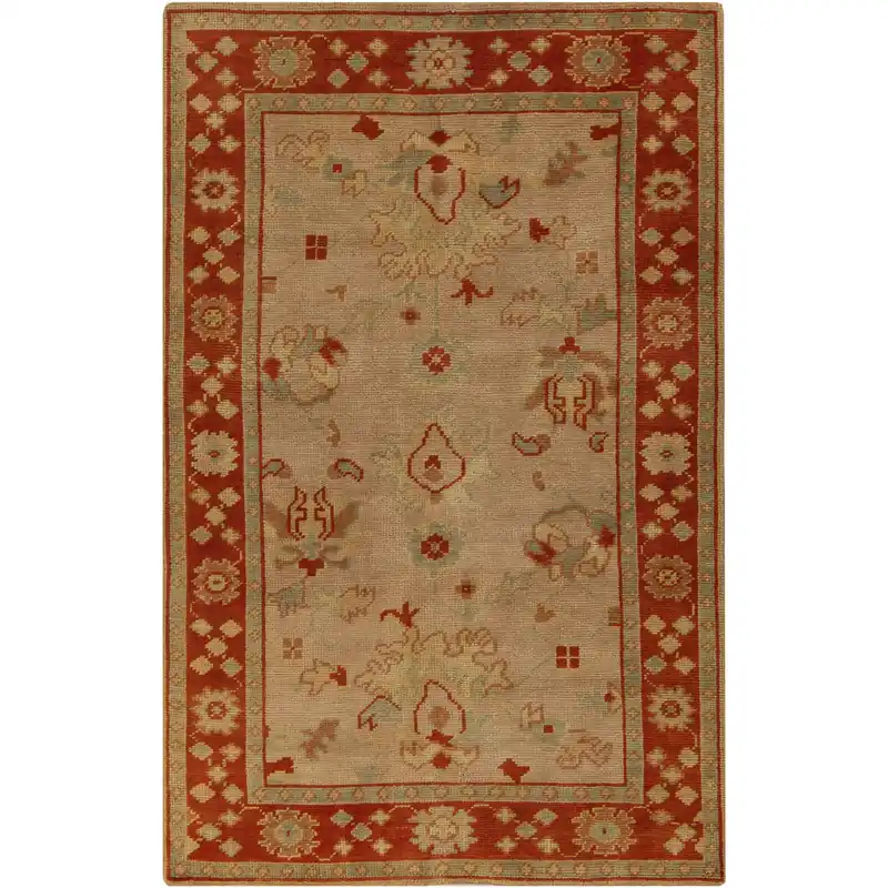 Discount Haven 102 X 66 inch Beige, Burnt Orange, Camel, Mint, Moss Rug
