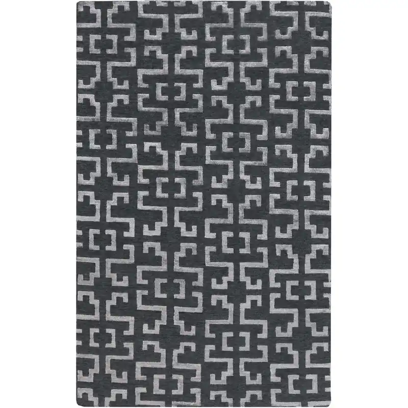 Mugal 36 X 24 inch Charcoal, Medium Gray Rug Special Discount