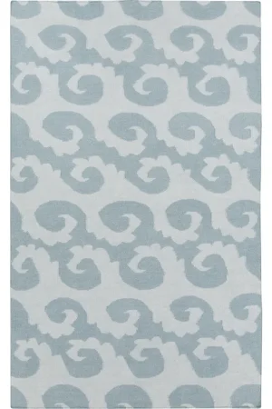 Yacht Club 132 X 96 inch Sky Blue, Aqua Rug Fan Favorite