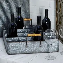 16 Bottle Tabletop Wine Holder Tray Certified
