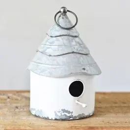 Tin Cottage Birdhouse Certified