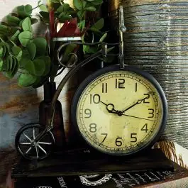 While Supplies Last Vintage Inspired Bicycle Tabletop Clock