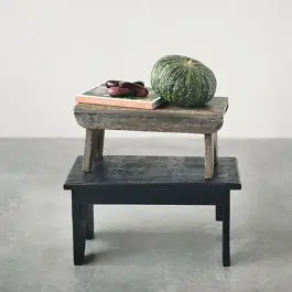 Reclaimed Wood Primitive Bench Risers Set of 2 Today Only